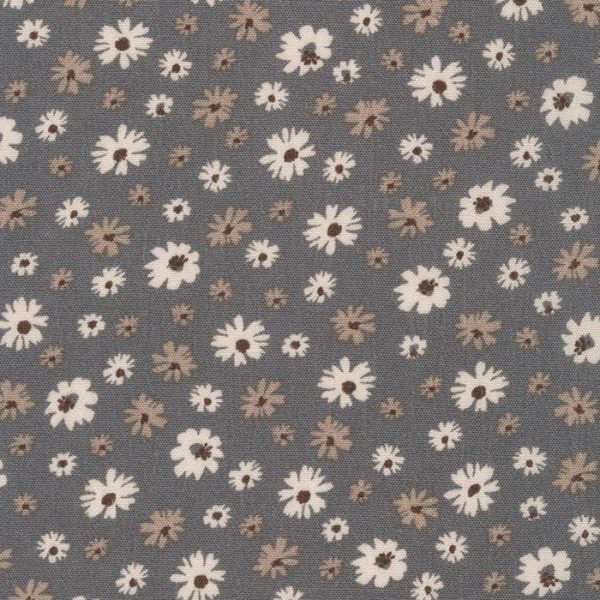 Sunset Studio - Rayon Crinkle - Daisy - Grey