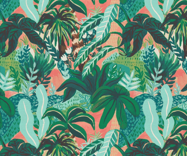 Quilting Cotton - Belize – Jungle Leaves – Green