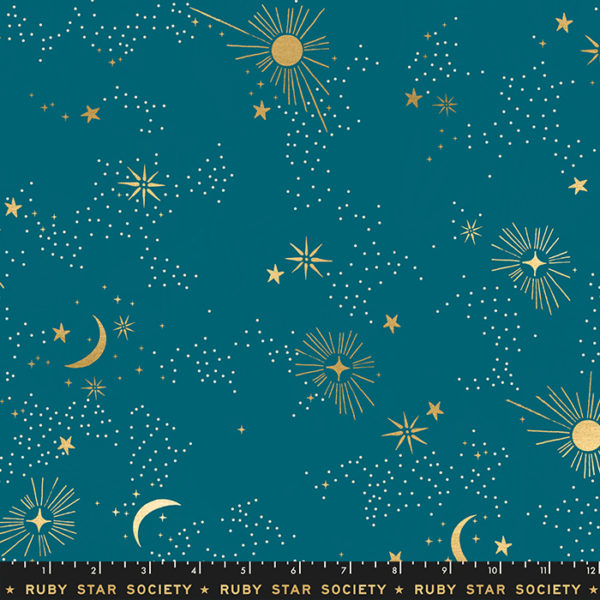 Cosmos – 108″ Wide Cotton Sateen – Teal