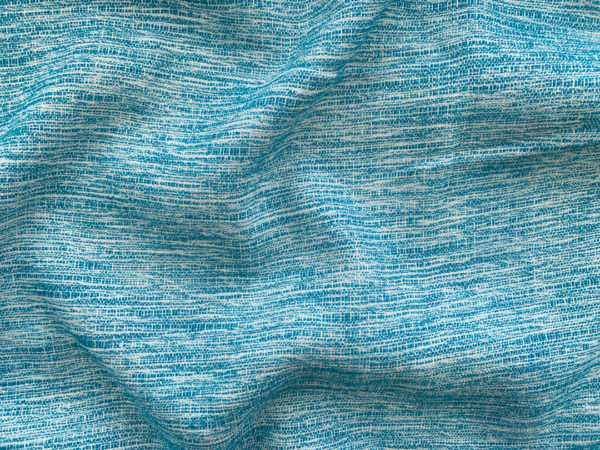 Designer Deadstock - MILLY Tencel/Linen Blend - Aqua Mottle