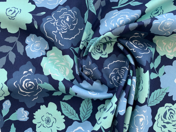 Japanese Cotton Twill - Roses - Yellow