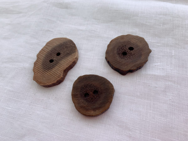 Wood Slice Button - Large