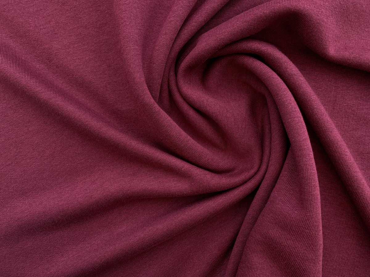 Organic Tencel Terry – Burgundy - Stonemountain & Daughter Fabrics