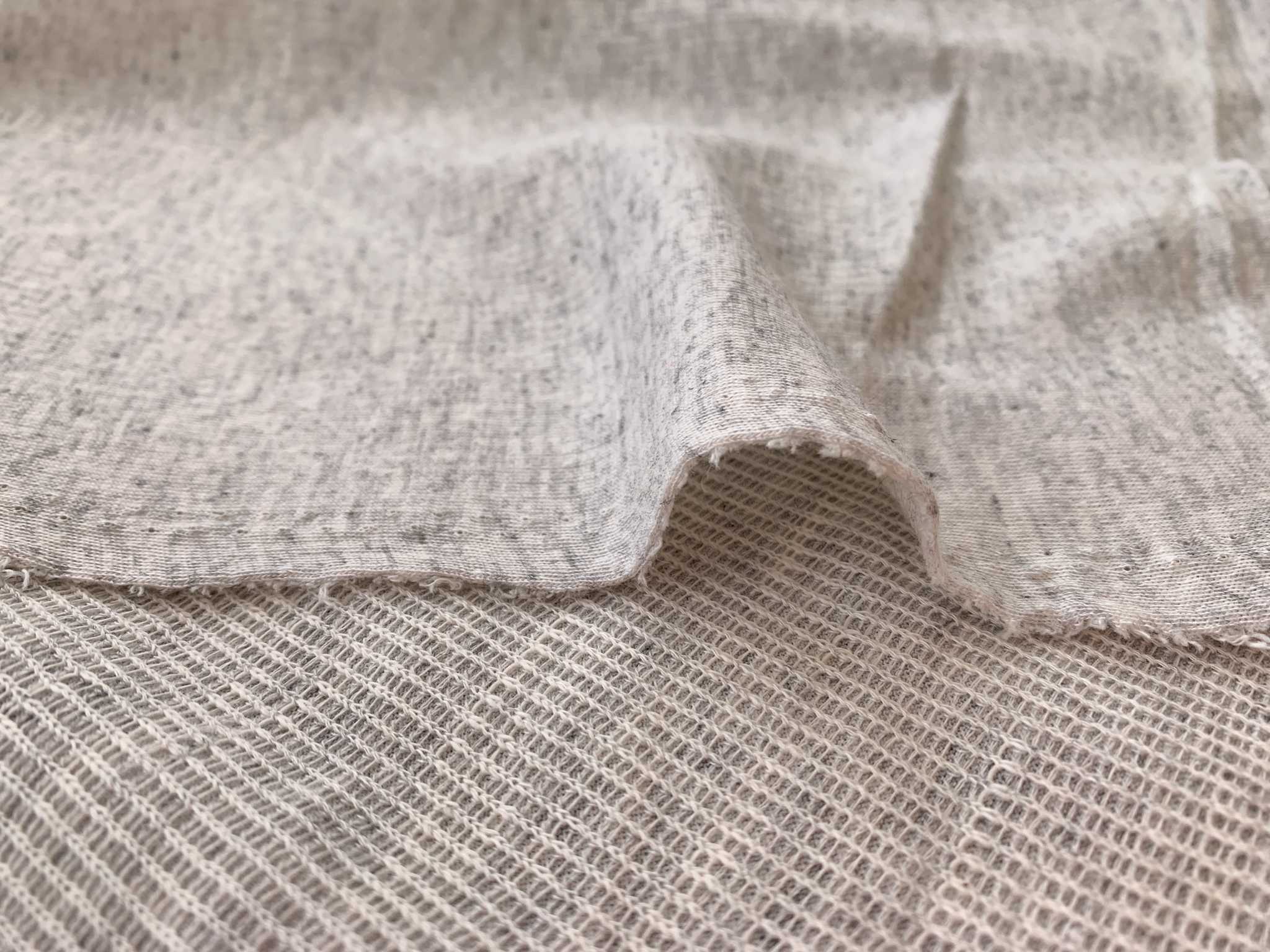 Sample Swatch | Lightweight Cotton Spandex Jersey | Natural Undyed