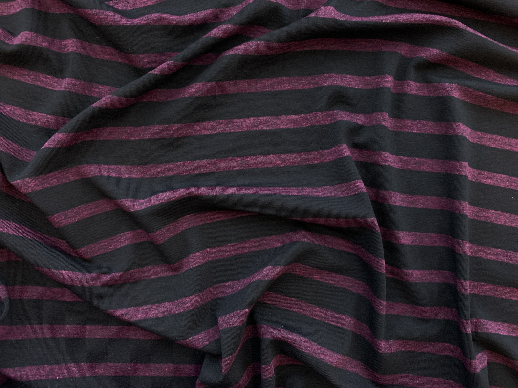 Designer Deadstock - Rayon/Spandex Jersey - Purple/Grey Snake Print -  Stonemountain & Daughter Fabrics