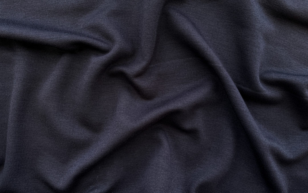 Designer Deadstock – Rayon/Poly Fleece – Black