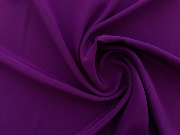 Designer Deadstock - Silk Crepe de Chine - Purple