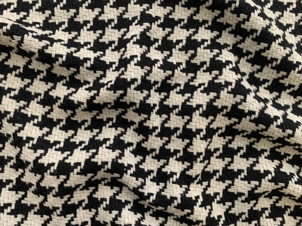 Amour Vert - Wool Blend Coating - Houndstooth