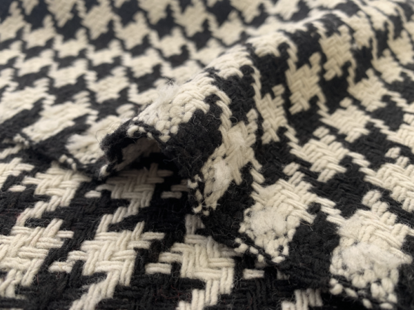 Amour Vert - Wool Blend Coating - Houndstooth