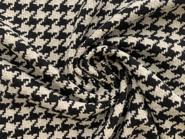 Amour Vert - Wool Blend Coating - Houndstooth