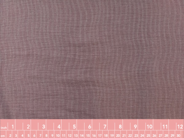 Cotton/Linen Jacquard – Wavy Stripe – Plum