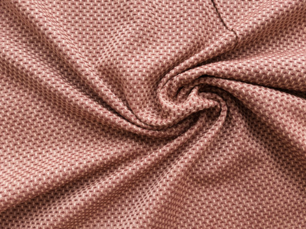 Textured Yarn Dyed Cotton – Petite Diamond – Rose