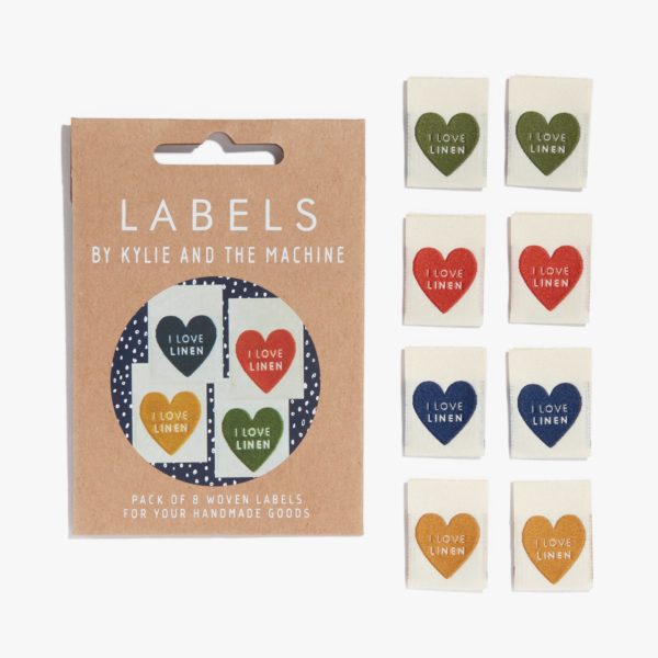 Kylie and the Machine Garment Label - I Love Linen 8-Pack