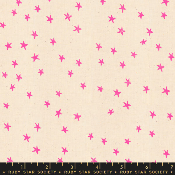 Quilting Cotton - Starry - Neon Pink