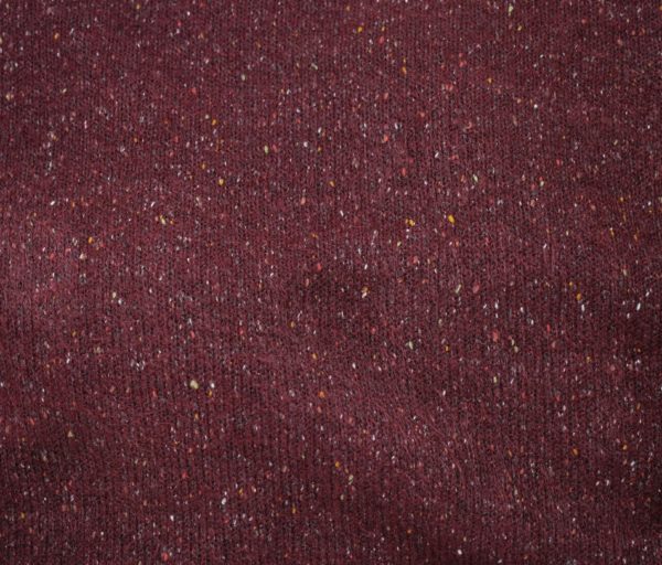 Speckled Acrylic Blend Sweater Knit - Wine