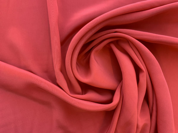 Amour Vert - Sandwashed Silk Crepe de Chine - Coral