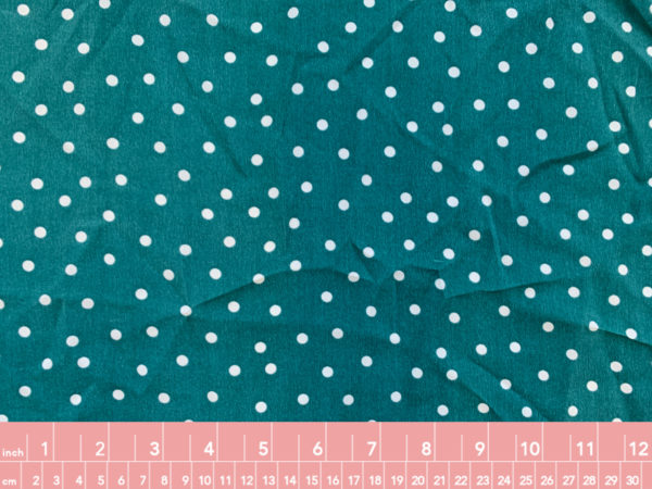 Amour Vert - Sandwashed Silk Crepe de Chine - Green Polka Dot