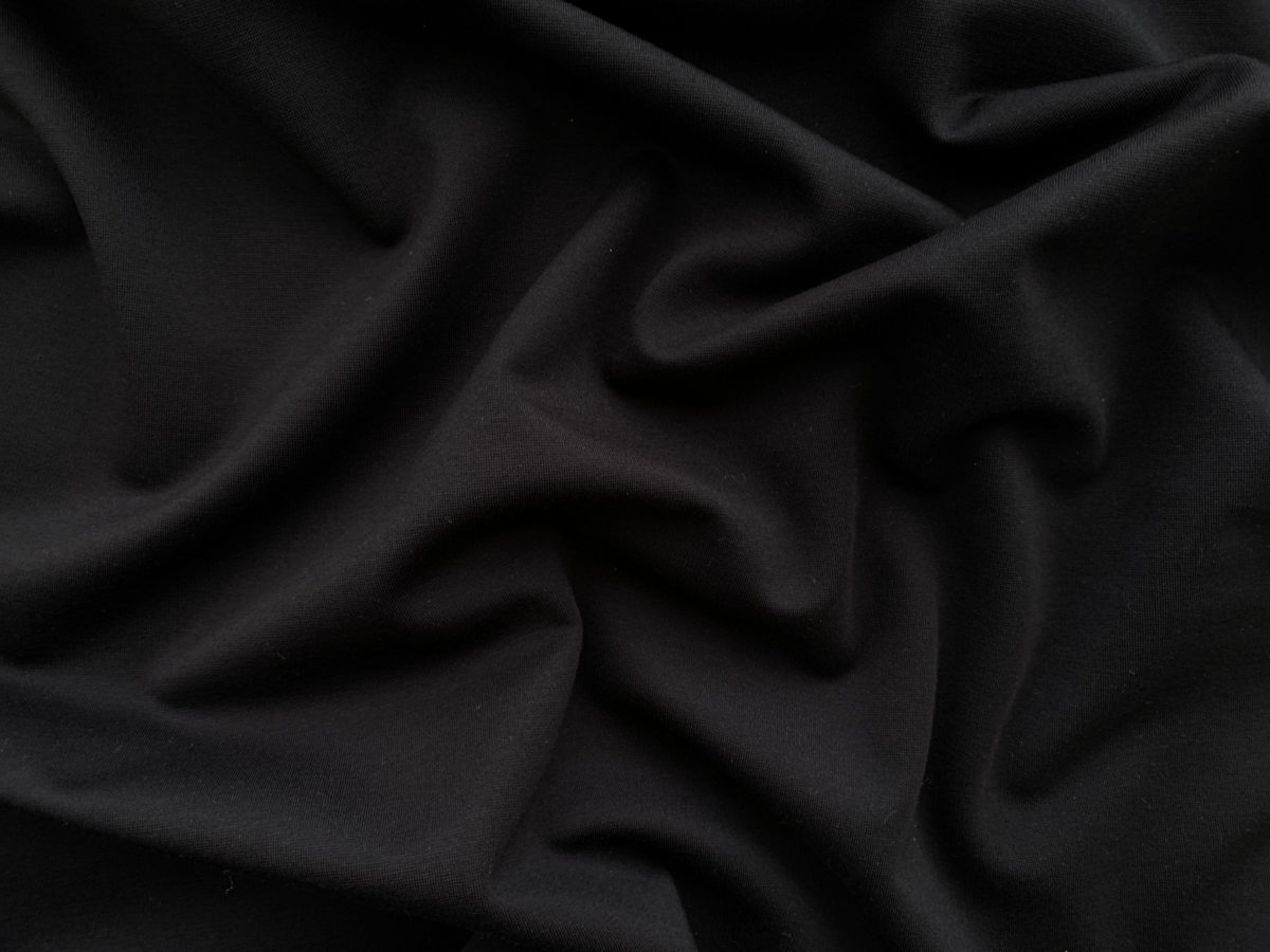 Viscose/Nylon Ponte De Roma – Black