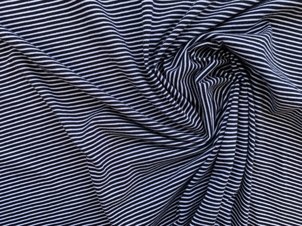 Designer Deadstock - Cotton/Spandex Jersey - Petite Stripes