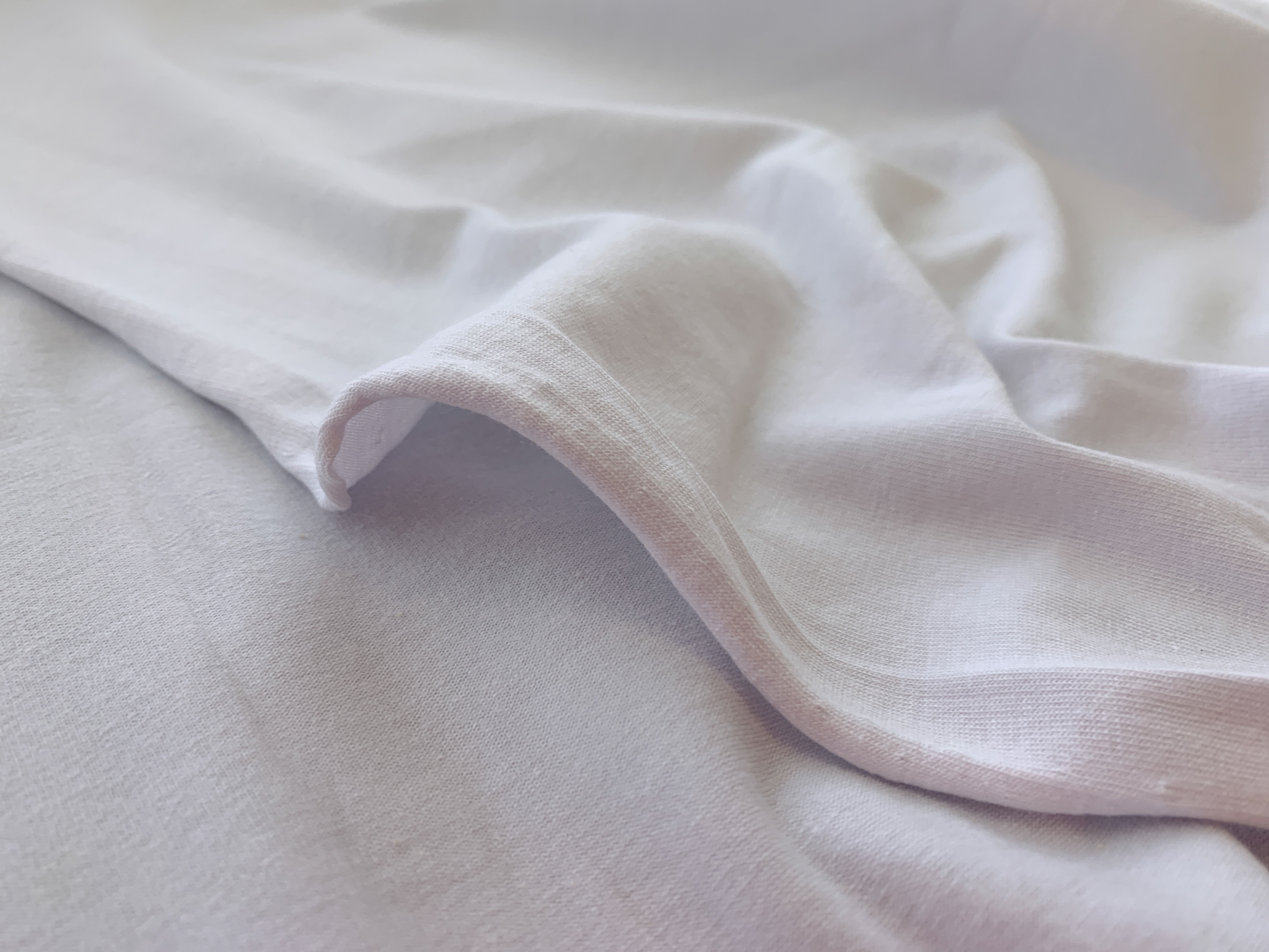 Cotton/Spandex Jersey - Optic White - Stonemountain & Daughter Fabrics