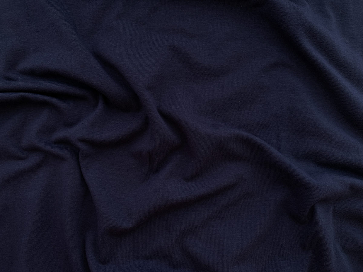 Cotton/Spandex Jersey - Midnight Navy - Stonemountain & Daughter Fabrics