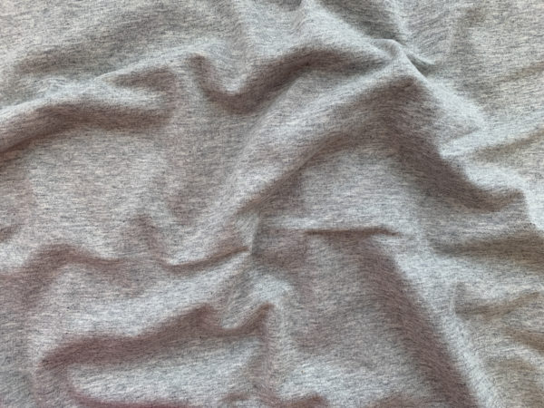 Cotton/Spandex Jersey - Heather Grey - Stonemountain & Daughter Fabrics