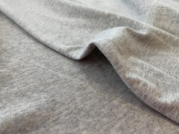 Cotton/Spandex Jersey - Heather Grey - Stonemountain & Daughter Fabrics