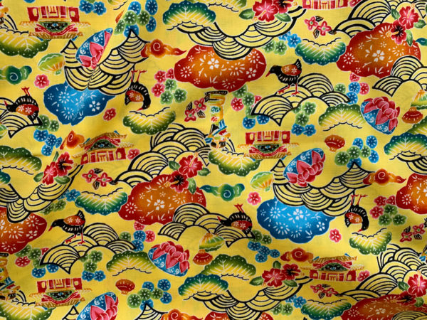 Japanese Cotton Broadcloth - Okinawa Landscape