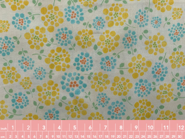 Japanese Cotton Sheeting - Watercolor Dot Floral