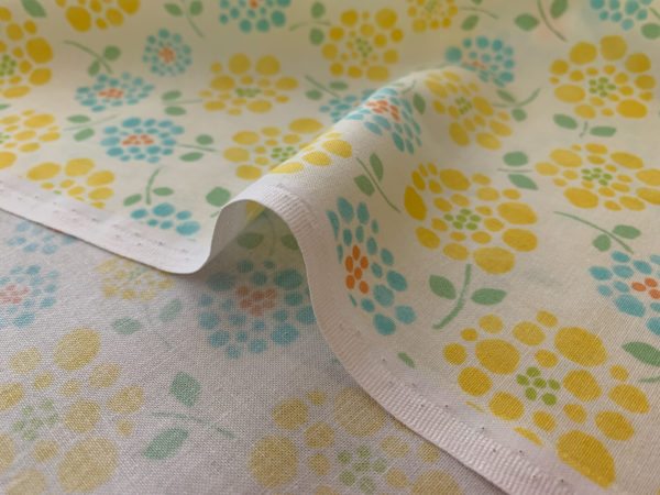 Japanese Cotton Sheeting - Watercolor Dot Floral