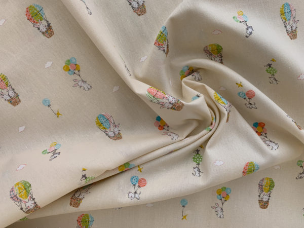 Japanese Cotton Sheeting - Kids' Land - Cream