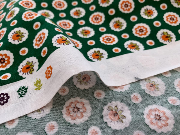 Japanese Cotton Sheeting - Country Floral - Gold