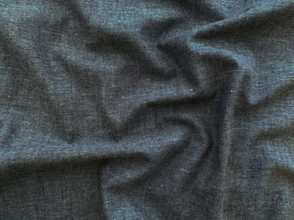 Designer Deadstock - Yarn Dyed Cotton/Linen Chambray - Gold