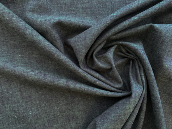 Designer Deadstock - Yarn Dyed Cotton/Linen Chambray - Gold