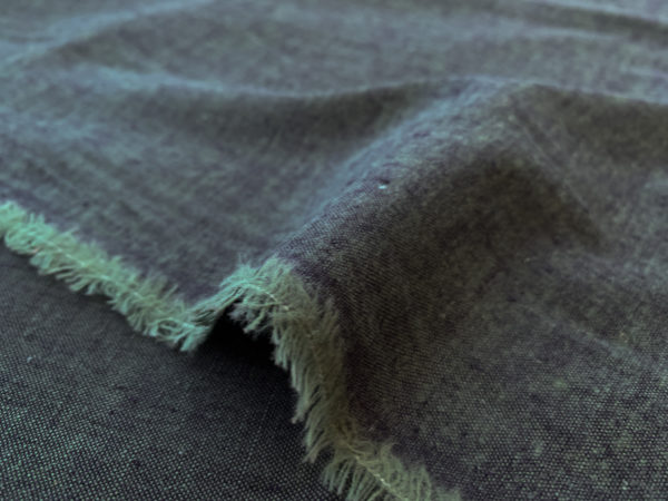 Designer Deadstock - Yarn Dyed Cotton/Linen Chambray - Gold