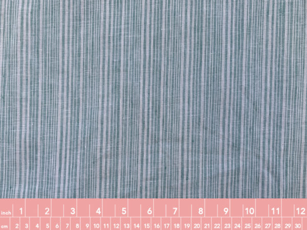 Designer Deadstock - Yarn Dyed Linen - Plum Stripe