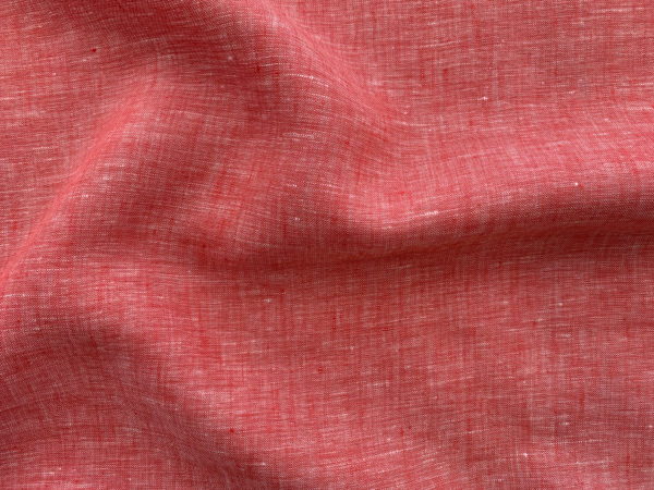 Designer Deadstock - Yarn Dyed Linen - Plum Stripe