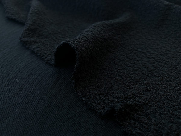 Designer Deadstock - Poly/Spandex Textured Knit - Black