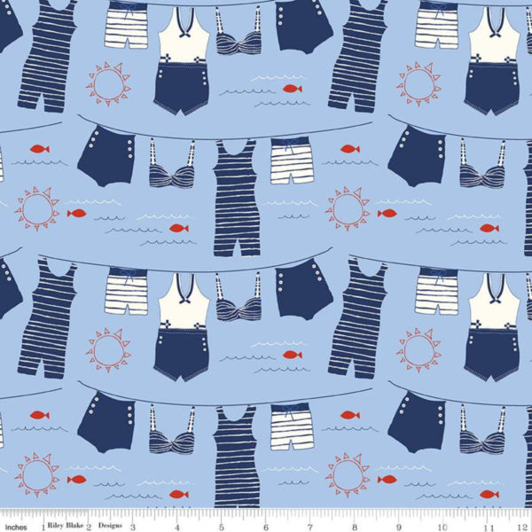 Quilting Cotton – Red White & Bang! - Swimsuits