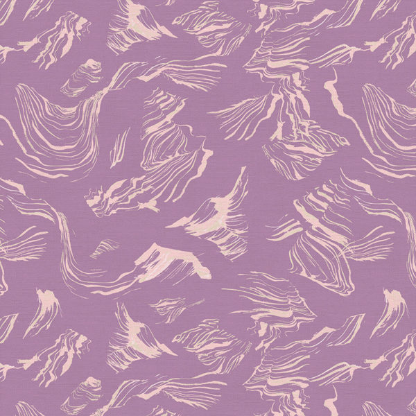 Quilting Cotton - Sand & Sun - Contour - Purple