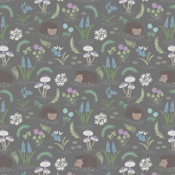Quilting Cotton - Lewis & Irene – Bluebell Wood Reloved - Grey