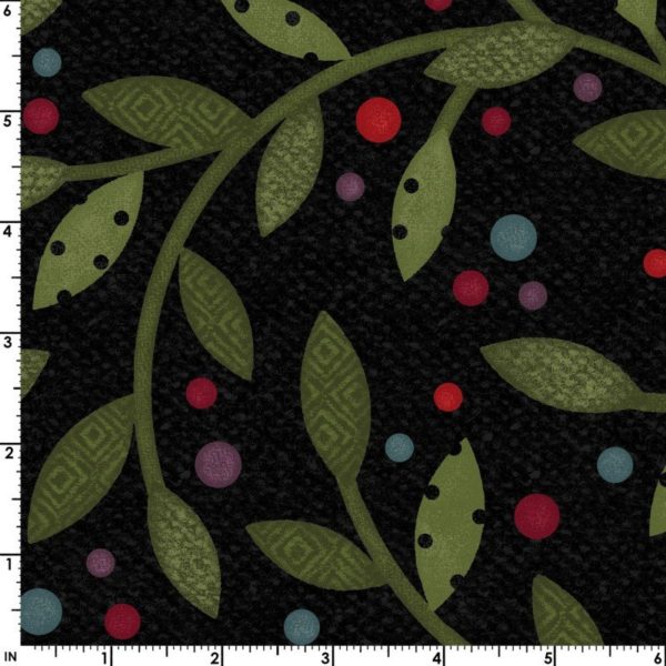 Cotton Flannel - Bonnie's Butterflies - Vines and Dots