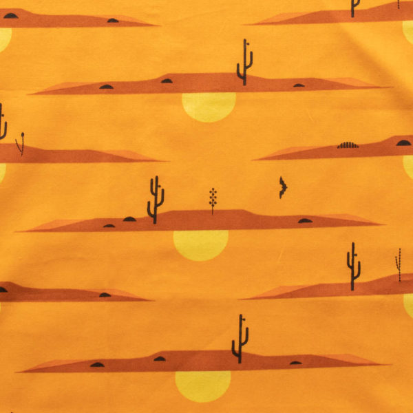 Birch – Organic Cotton Poplin – Charley Harper  - Desert at Dusk