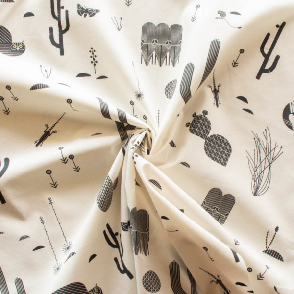 Birch – Organic Cotton Poplin – Charley Harper  - The Desert