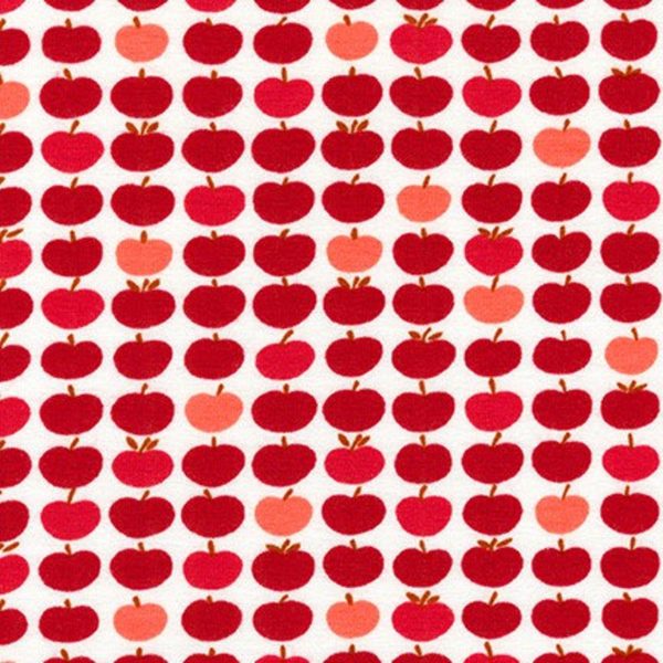 Laguna - Cotton/Spandex Jersey - Apples - Red