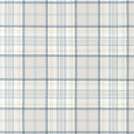 Organic Cotton Flannel – Mammoth Plaid – Dove - Stonemountain ...