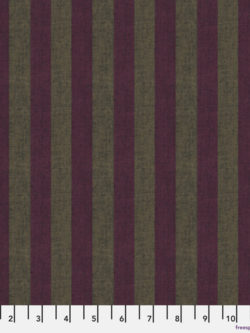 Shot Cotton - Kaffe Fassett - Wide Stripe - Cranberry