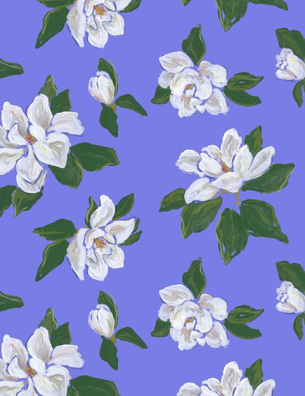 Quilting Cotton - Country Picnic – Magnolias – Marina