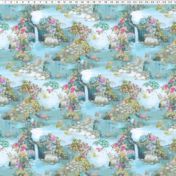 Quilting Cotton - Daydreams - Lagoon