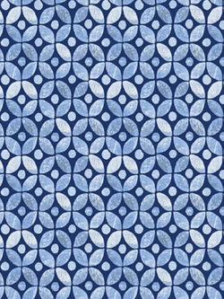 Quilting Cotton - Blue Jubilee - Geometric